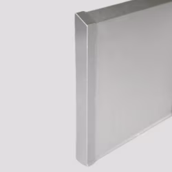 Заглушка алюминиевая для плинтуса Modern Decor прямая серебро матовое 100 мм 2 шт/уп