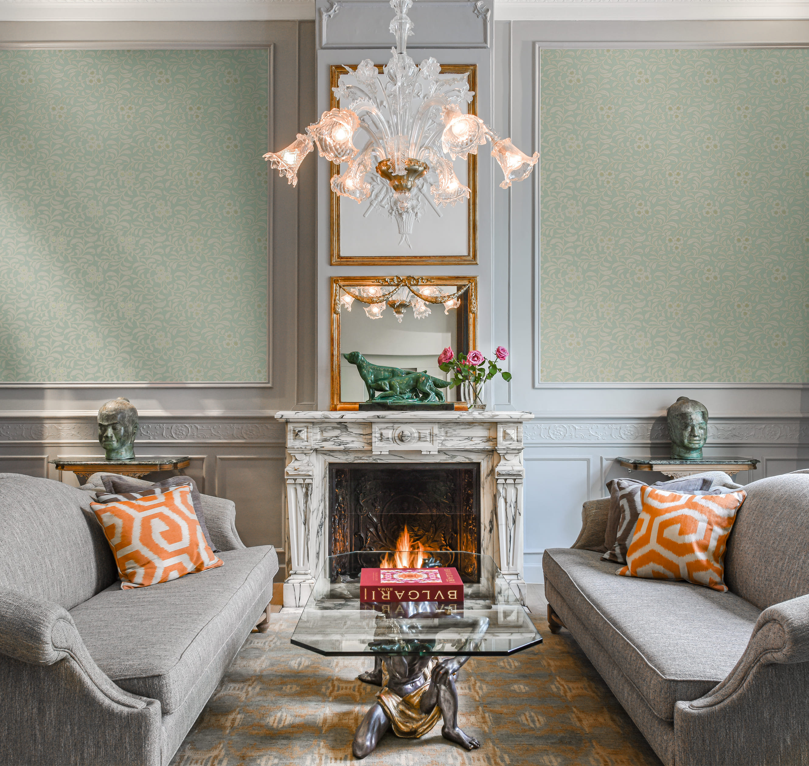 Обои Loymina Русская классика Южный олеандр Ru1 005 10,05×1 фото в интерьере