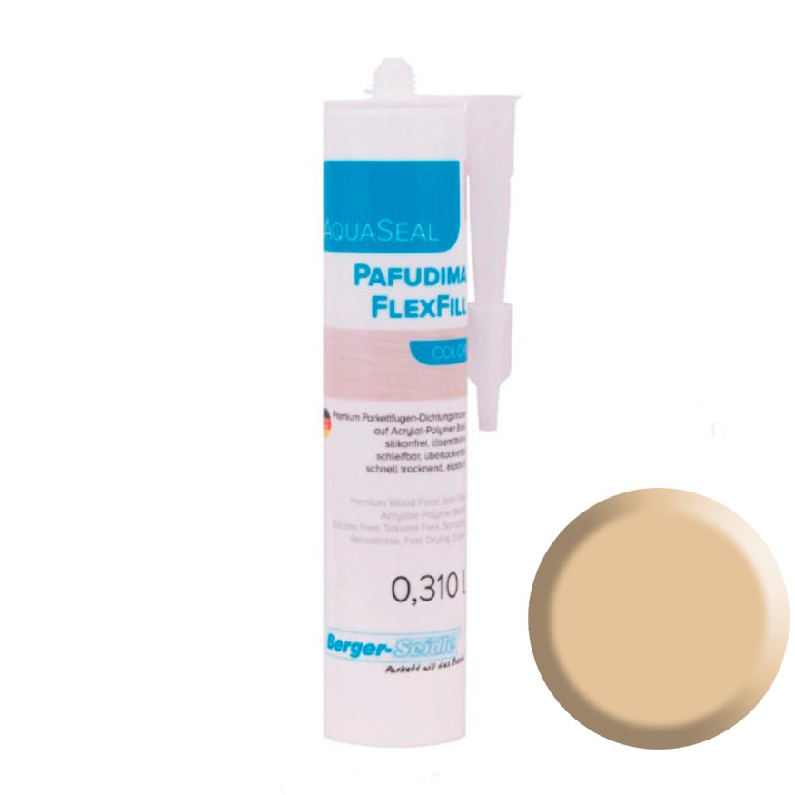 Герметик Berger-Seidle AquaSeal Pafudima FlexFill Color для паркетных швов № 2 Ясень 0,31 л