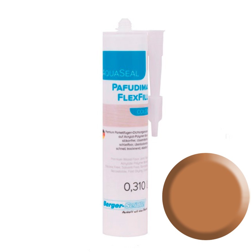 Герметик Berger-Seidle AquaSeal Pafudima FlexFill Color для паркетных швов № 4 Дуб темный 0,31 л