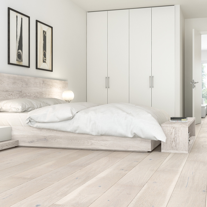 Масло с твердым воском TimberCare Hard Wax Oil цвет Античный белый 350108 0,175 л фото в интерьере