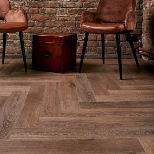 Кварцвиниловый SPC ламинат Vinilam Parquet Herringbone Венецианский Паркет IS11199 венгерская елка 720×120×6,5