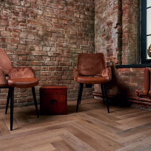 Кварцвиниловый SPC ламинат Vinilam Parquet Herringbone Венецианский Паркет IS11199 венгерская елка 720×120×6,5
