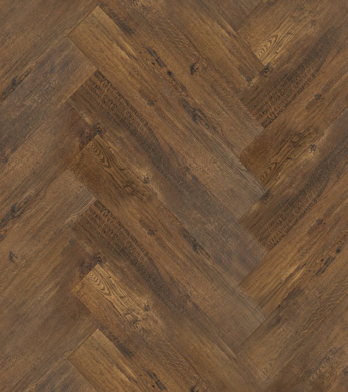 Кварцвиниловый SPC ламинат Vinilam Parquet Herringbone Паркет Парижский IS11155 венгерская елка 720×120×6,5