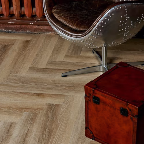 Кварцвиниловый SPC ламинат Vinilam Parquet Herringbone Паркет Классический IS11166 венгерская елка 720×120×6,5
