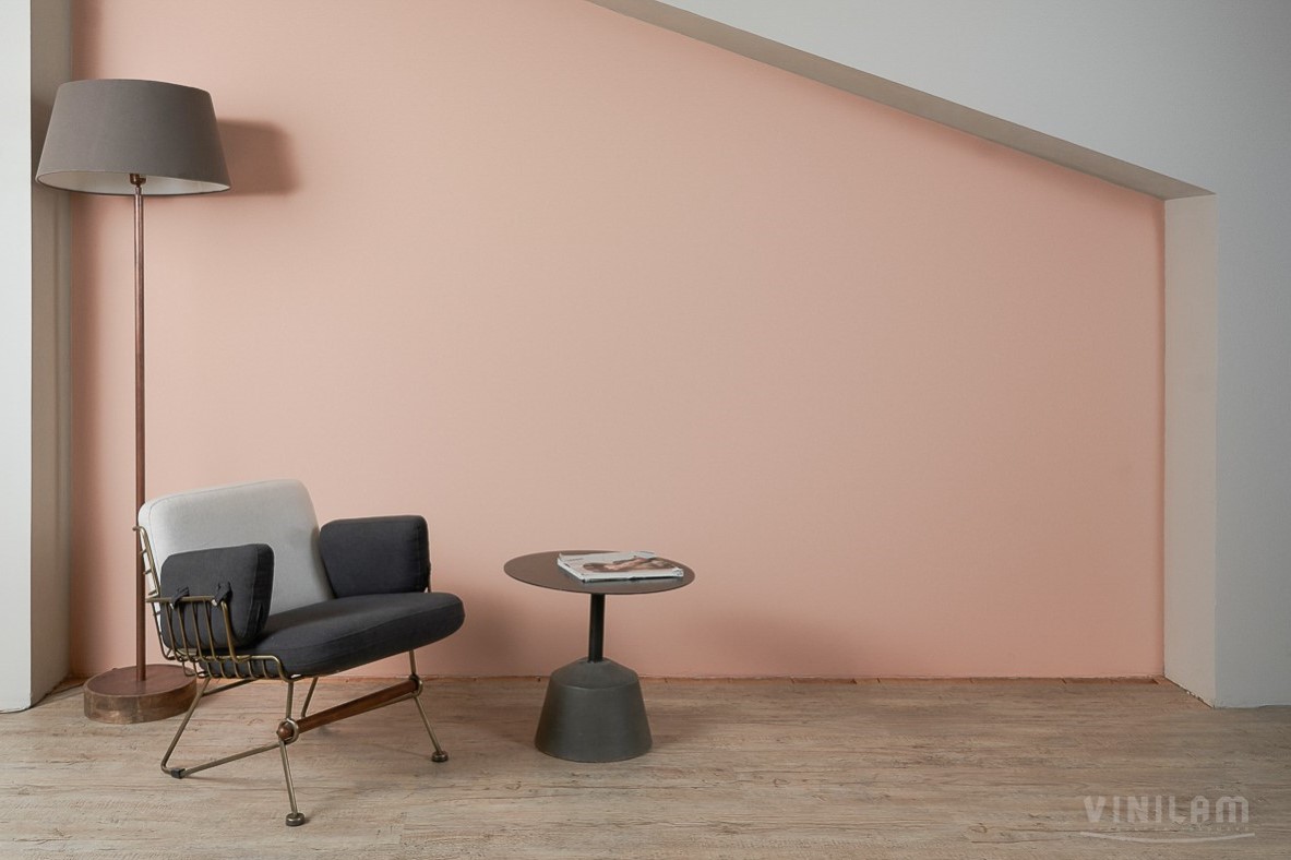 Кварцвиниловый SPC ламинат Vinilam Cork Дуб Льеж 10015 1220×227×7 фото в интерьере