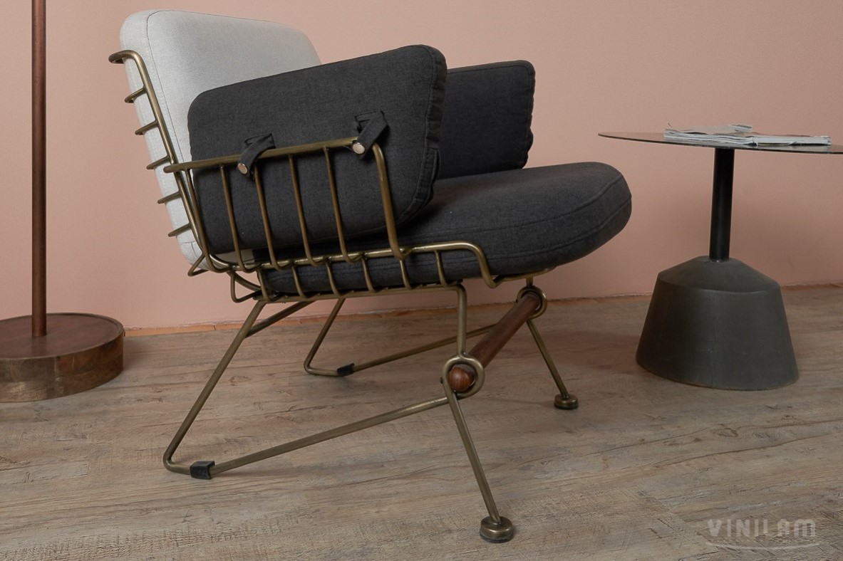 Кварцвиниловый SPC ламинат Vinilam Cork Дуб Льеж 10015 1220×227×7 фото в интерьере