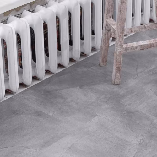 Кварцвиниловый SPC ламинат Vinilam Ceramo Stone Серый Бетон 61602 940×470×6