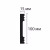 Плинтус под покраску NMC Wallstyl FD10 2000×100×15