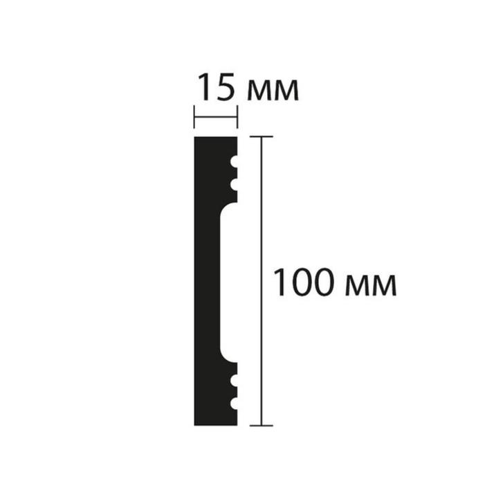 Плинтус под покраску NMC Wallstyl FD10 2000×100×15 Плинтус под покраску NMC Wallstyl FD10 2000×100×15