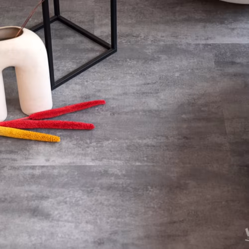 Кварцвиниловый SPC ламинат Vinilam Ceramo Stone Цемент Серый 71616 940×470×6