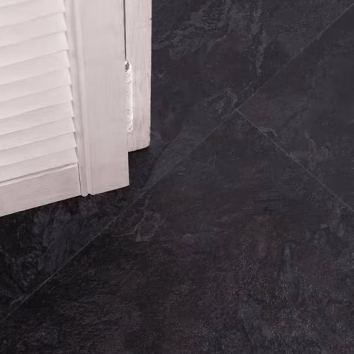 Кварцвиниловая плитка Vinilam клеевая Ceramo Stone Glue Сланцевый Черный 61607 950×475×2,5