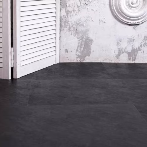 Кварцвиниловая плитка Vinilam клеевая Ceramo Stone Glue Сланцевый Черный 61607 950×475×2,5