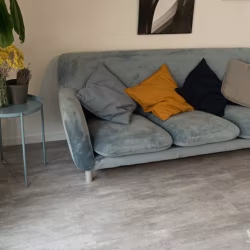 Кварцвиниловая плитка Vinilam клеевая Ceramo Stone Glue Цемент Светлый 71614 950×475×2,5