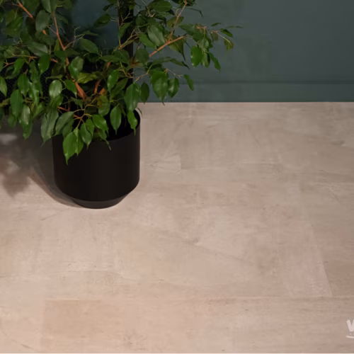 Кварцвиниловая плитка Vinilam клеевая Ceramo Stone Glue Бетон Белый 71615 950×475×2,5