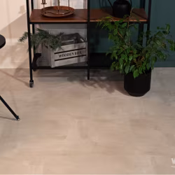 Кварцвиниловая плитка Vinilam клеевая Ceramo Stone Glue Бетон Белый 71615 950×475×2,5