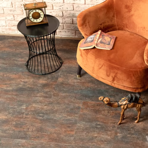 Кварцвиниловая плитка Vinilam клеевая Ceramo Stone Glue Керамическая Сталь 71617 950×475×2,5