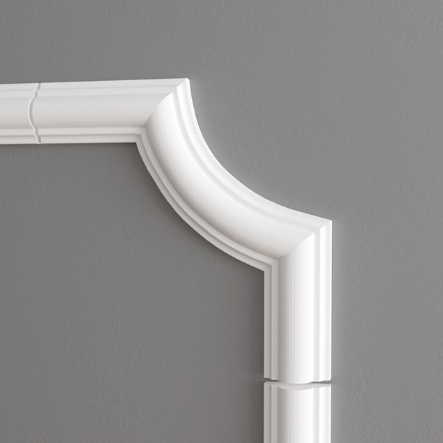 Угловой элемент к молдингу под покраску NMC WL2-C1 200×200×20