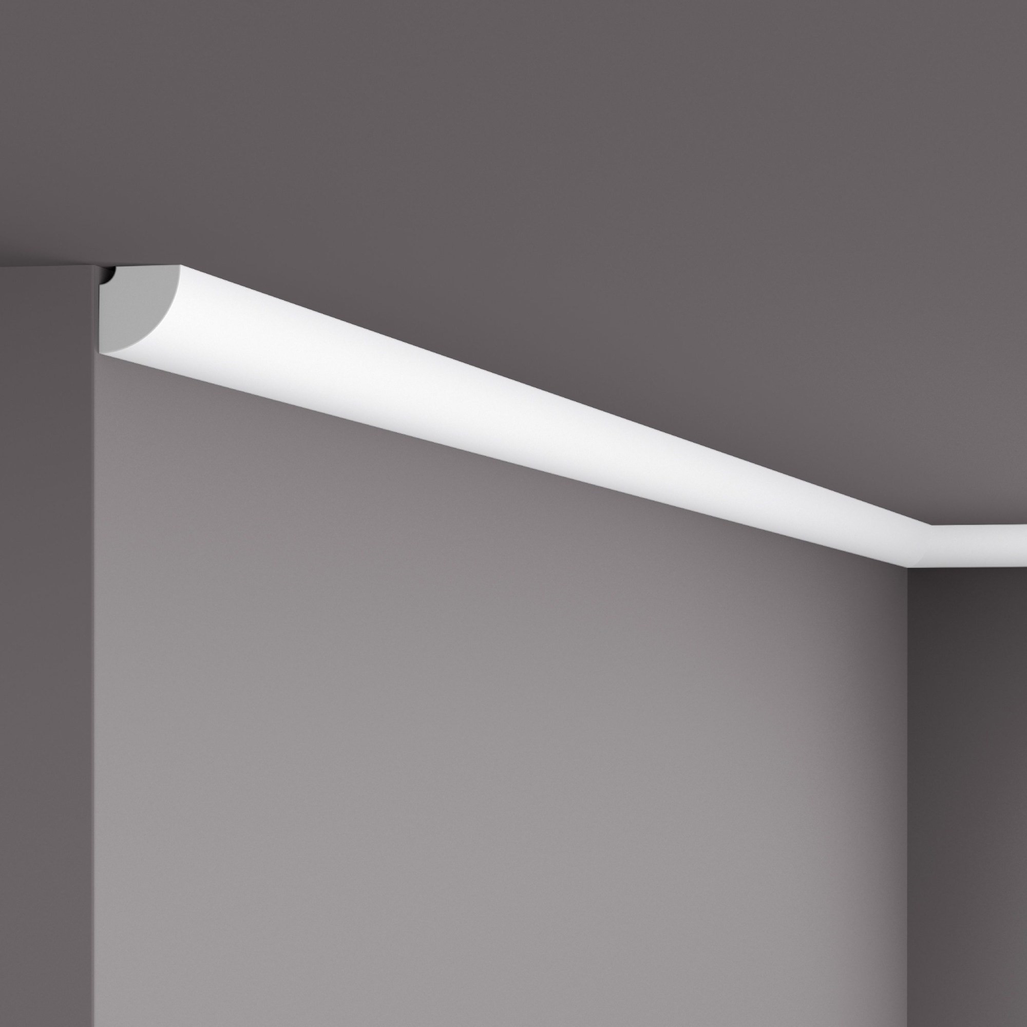 Потолочный плинтус под покраску NMC LX20 (MM) 2000×20×20