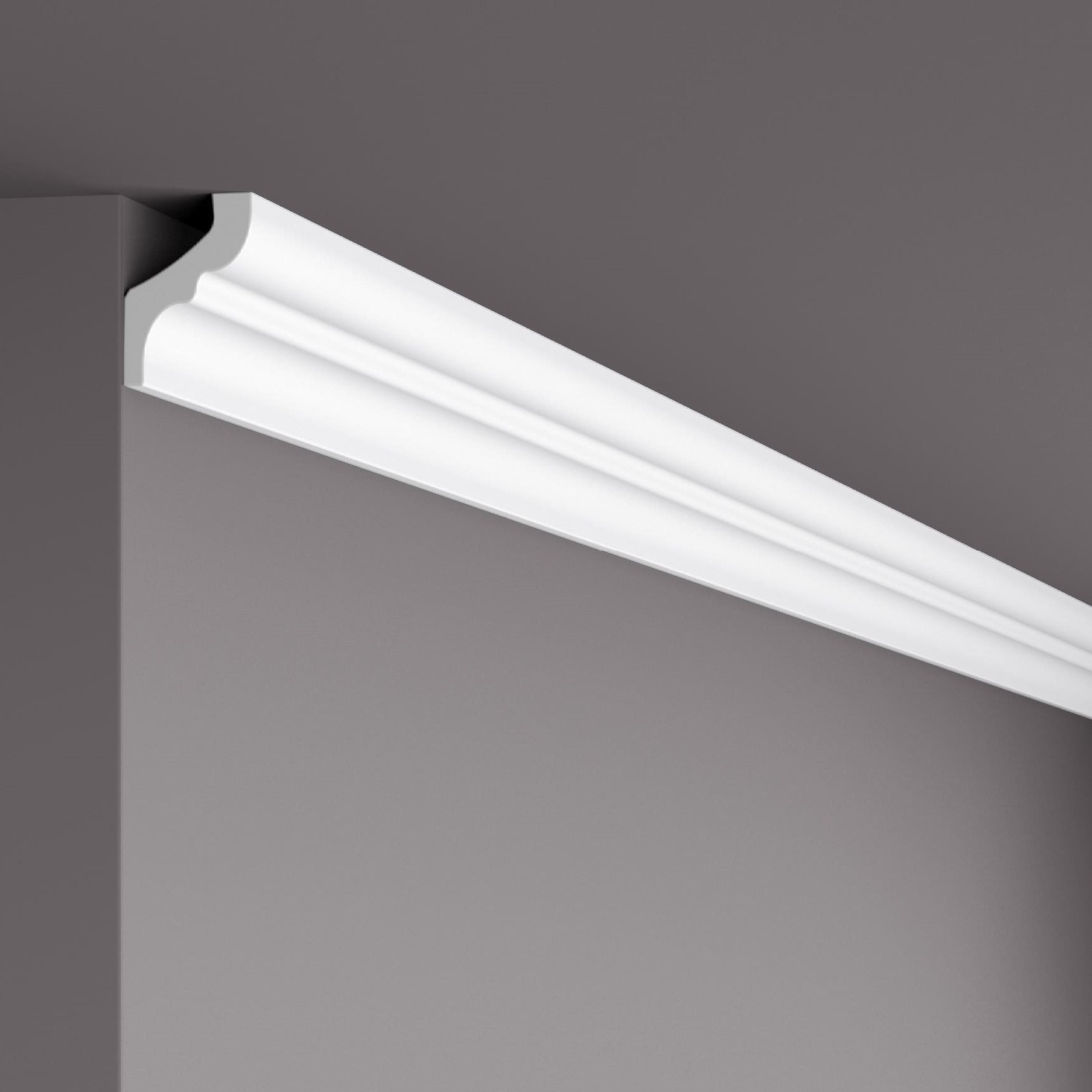 Потолочный плинтус под покраску NMC LX35 (MF) 2000×30×35