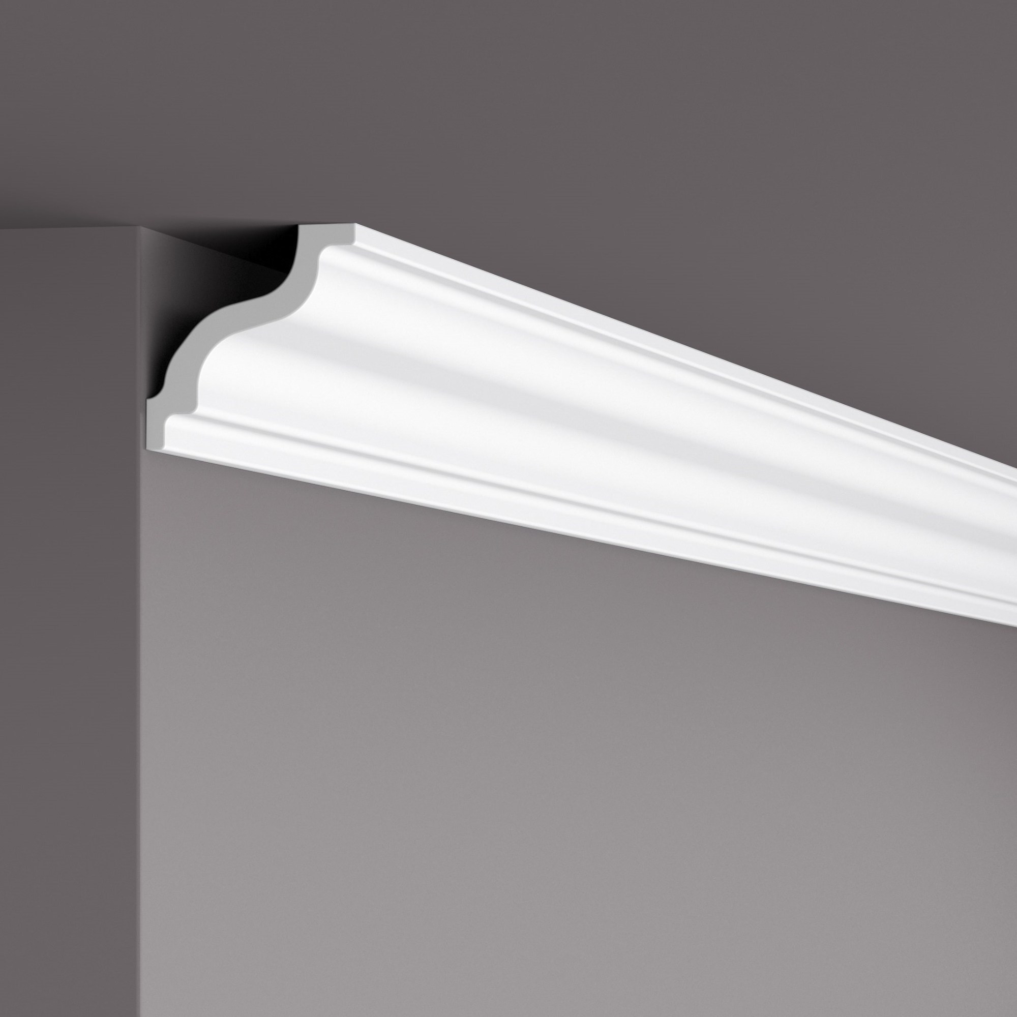 Потолочный плинтус под покраску NMC LX72 (K) 2000×70×70