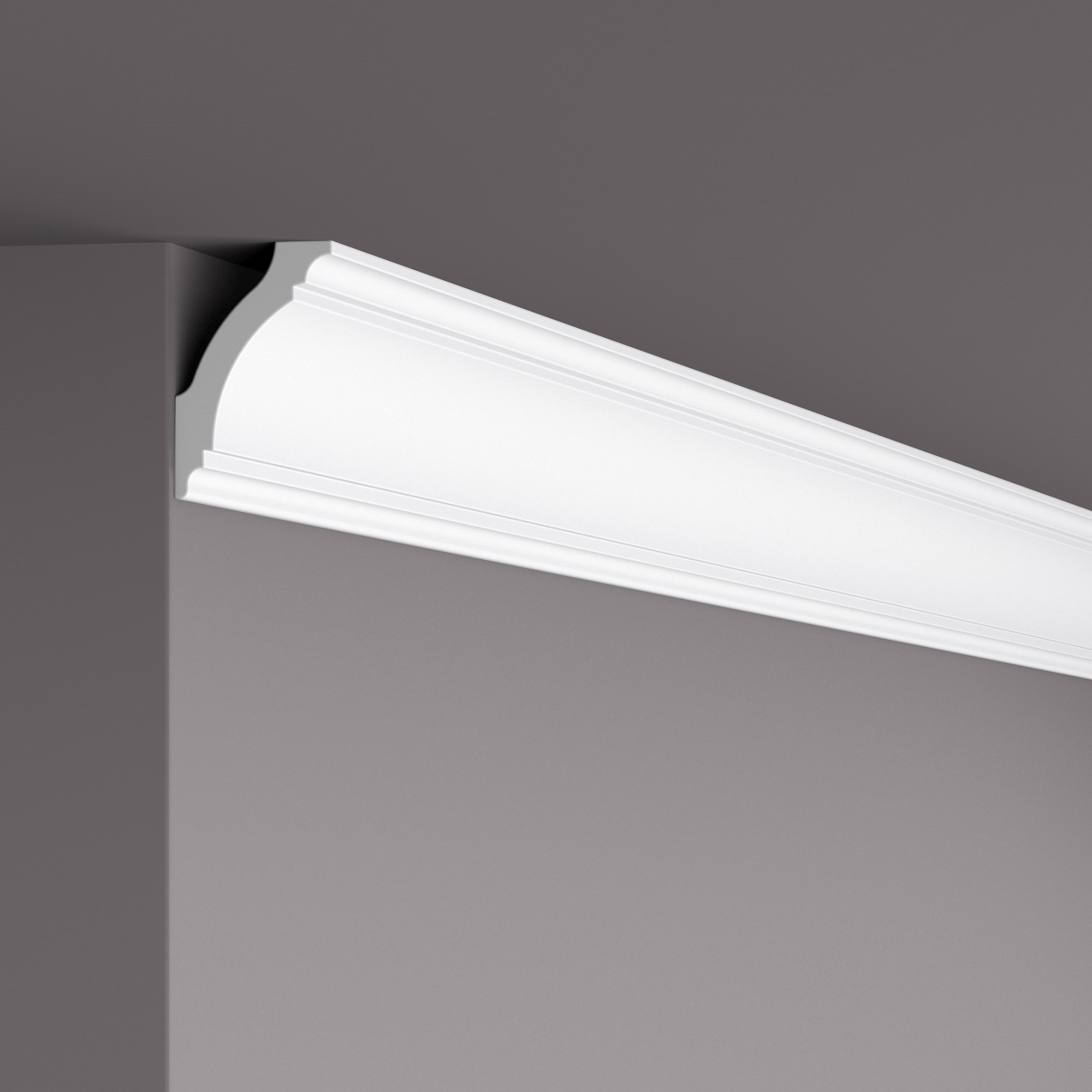 Потолочный плинтус под покраску NMC LX73 (GK) 2000×50×75