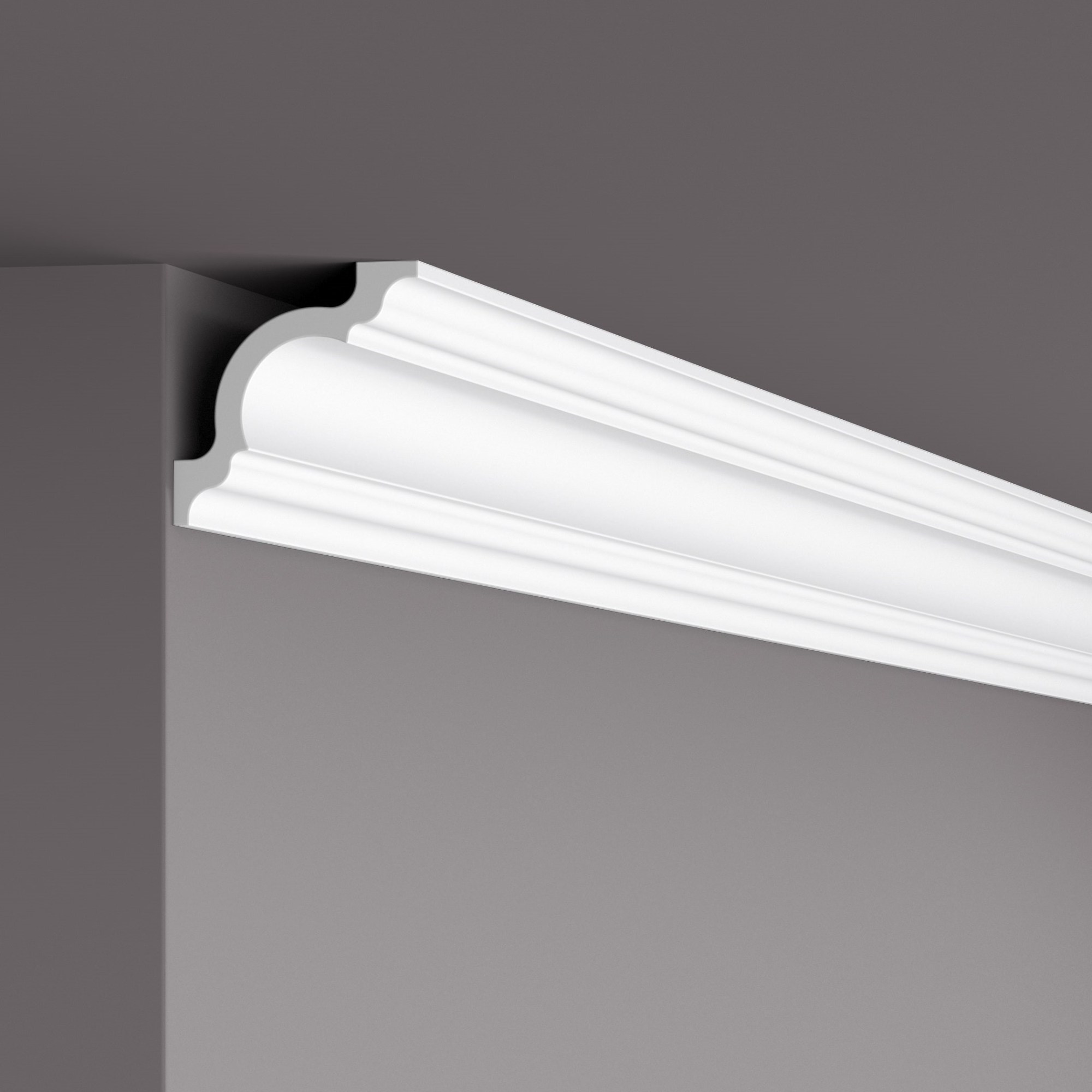 Потолочный плинтус под покраску NMC LX110 (A1) 2000×80×80