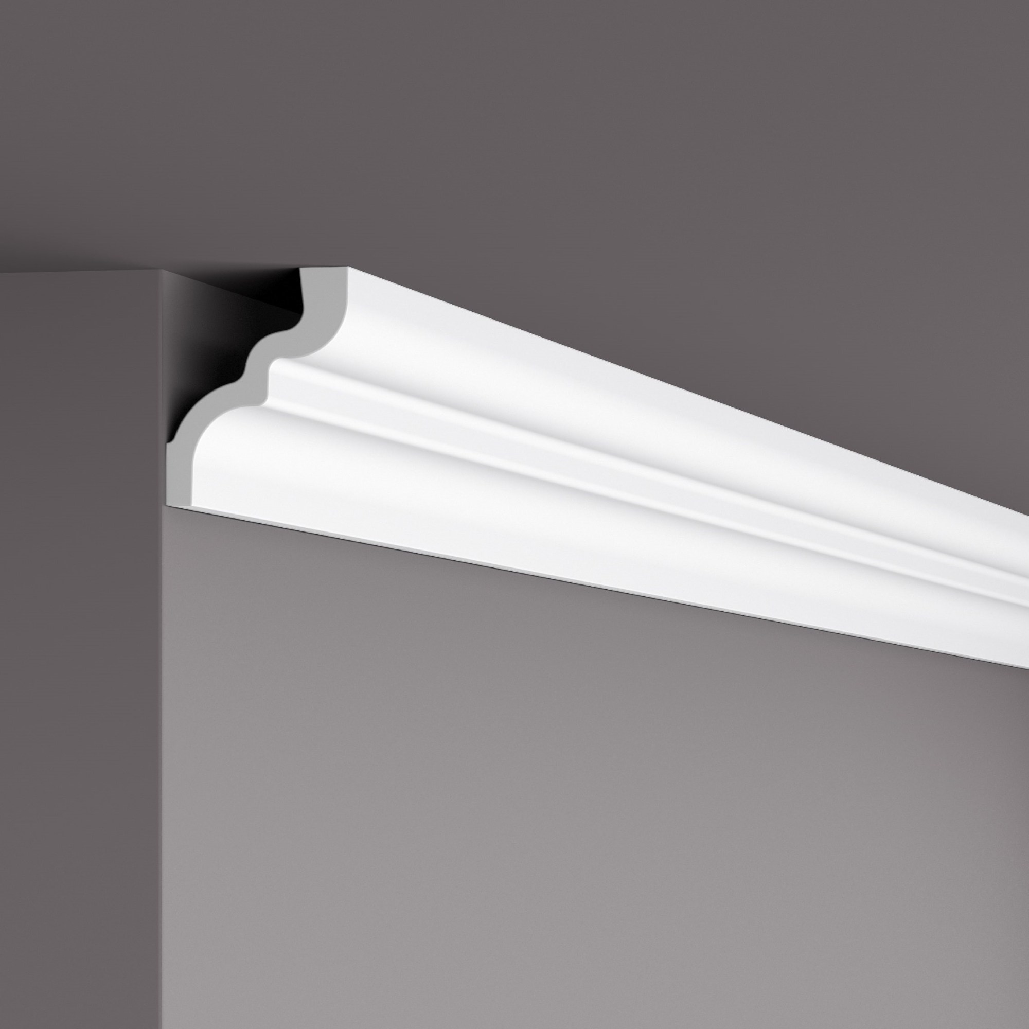 Потолочный плинтус под покраску NMC LX105 С 2000×65×80