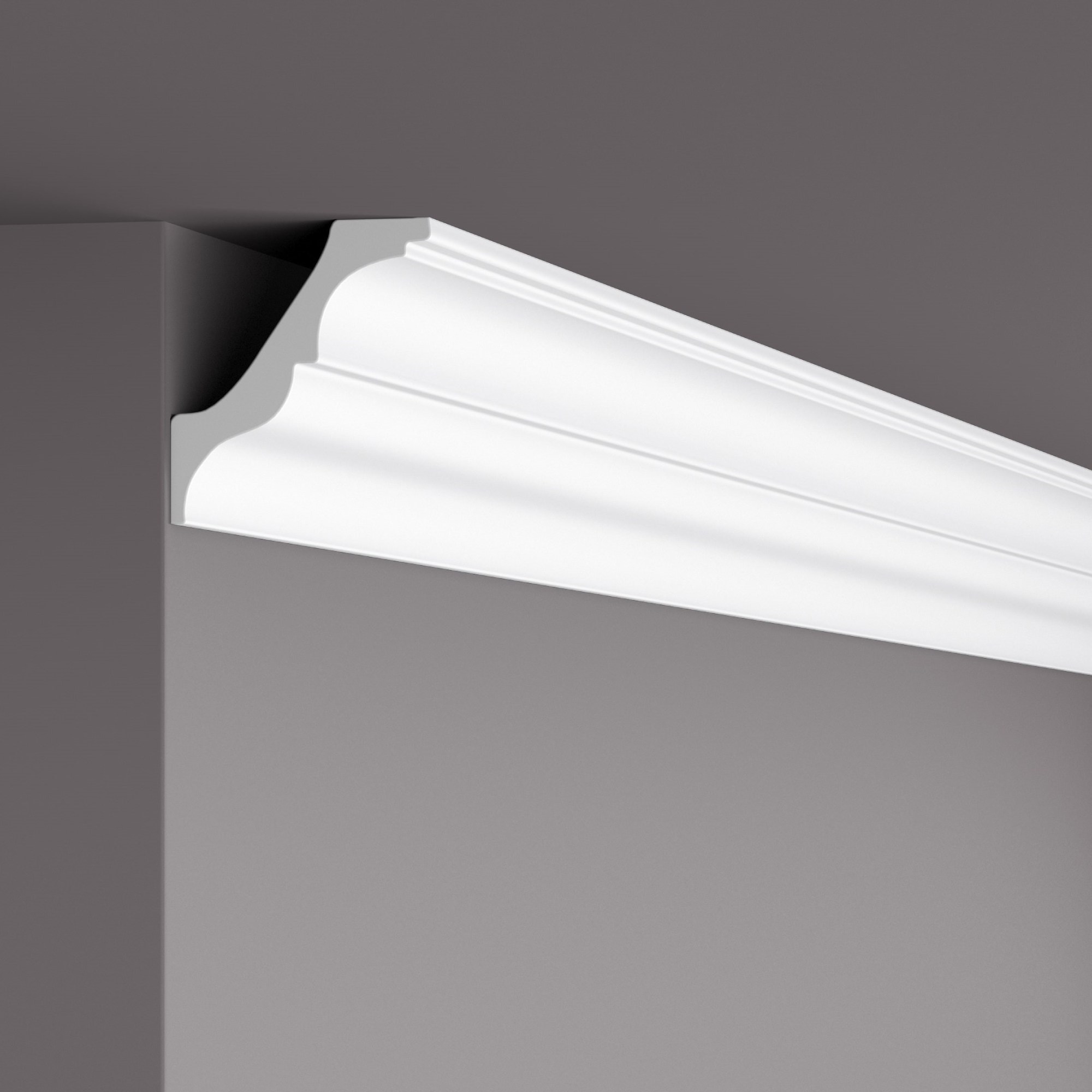 Потолочный плинтус под покраску NMC LX130 (AТ) 2000×95×100