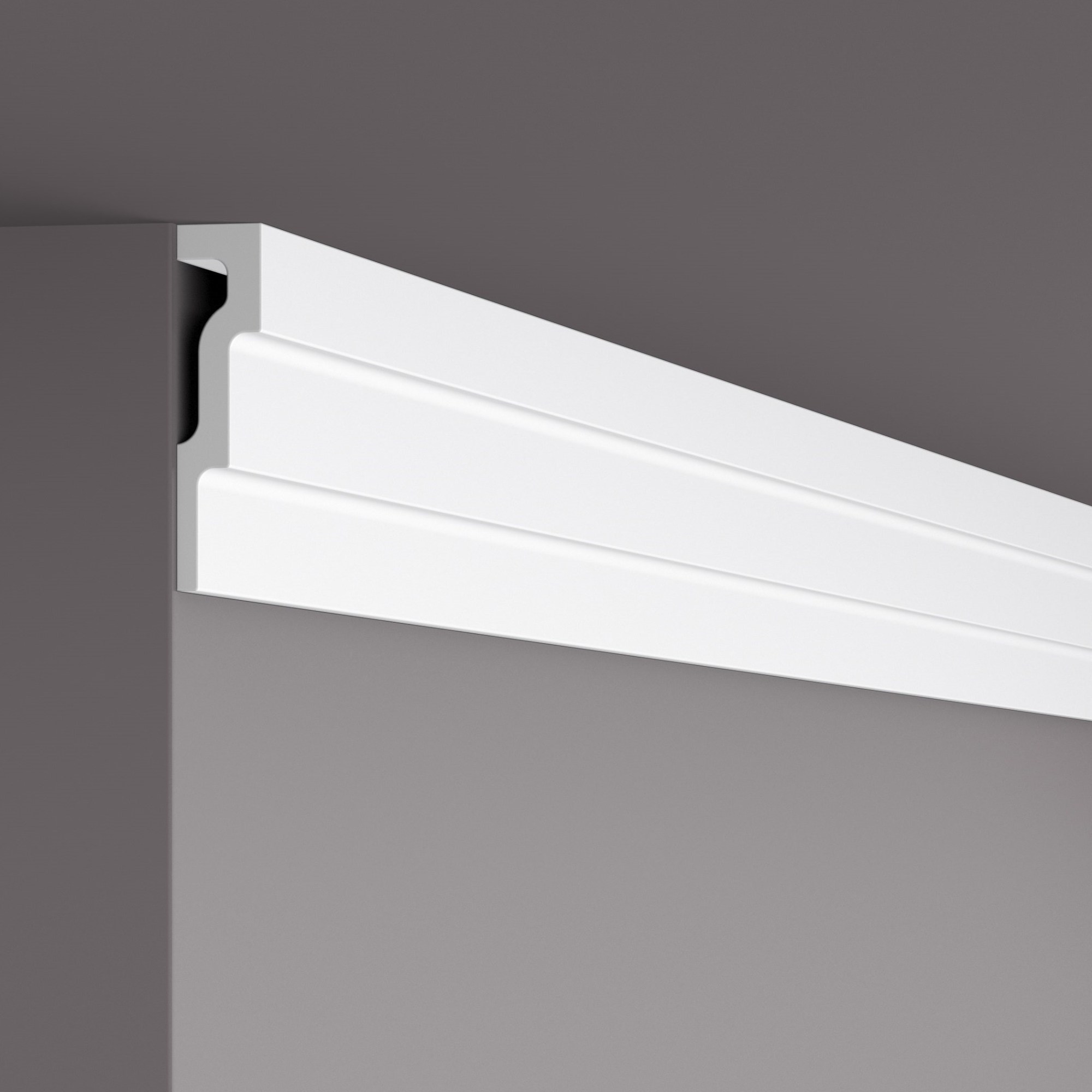 Потолочный плинтус под покраску NMC M1 Nomastyl 2000×30×120