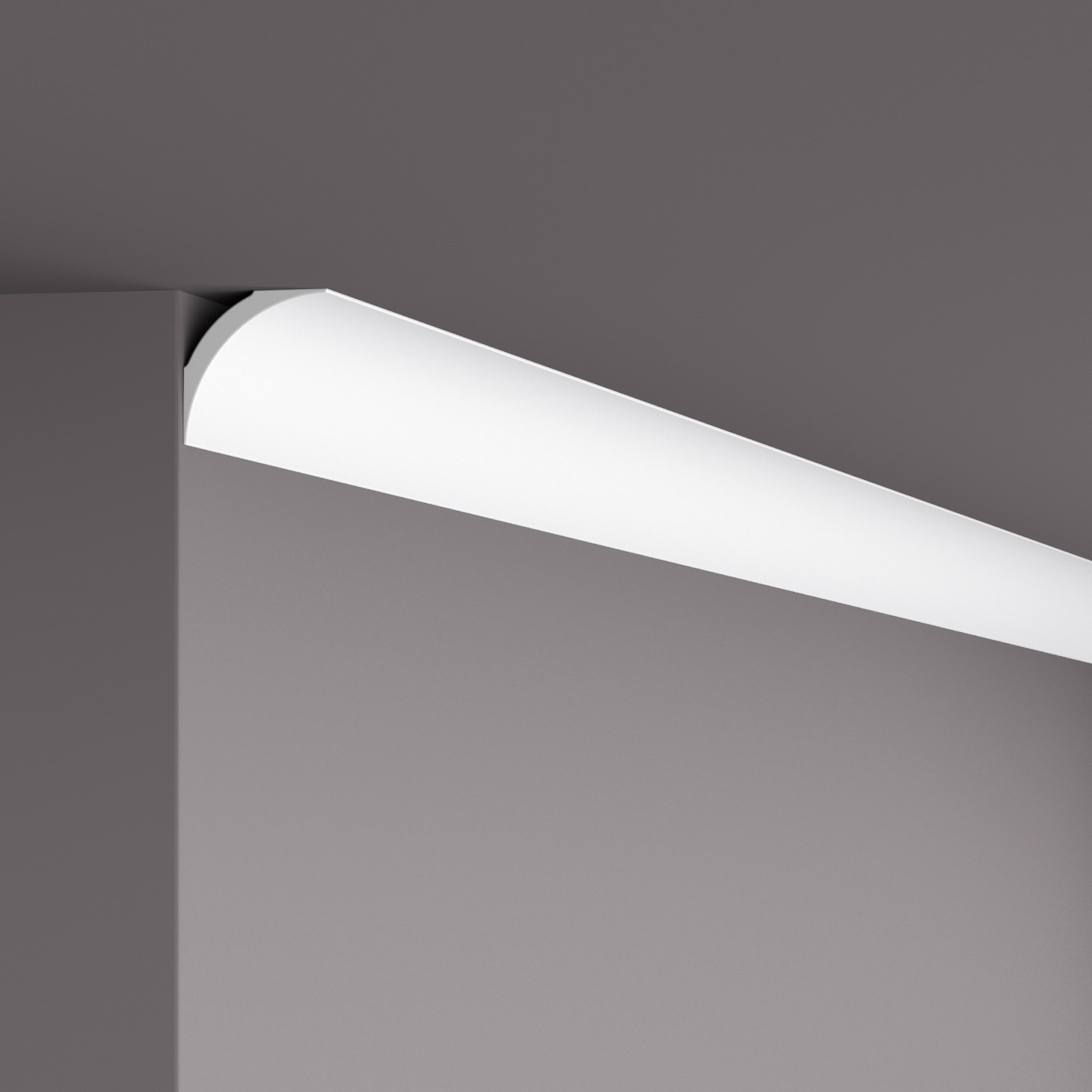 Потолочный плинтус под покраску NMC NE1 Nomastyl Pure Профиль 2000×40×40