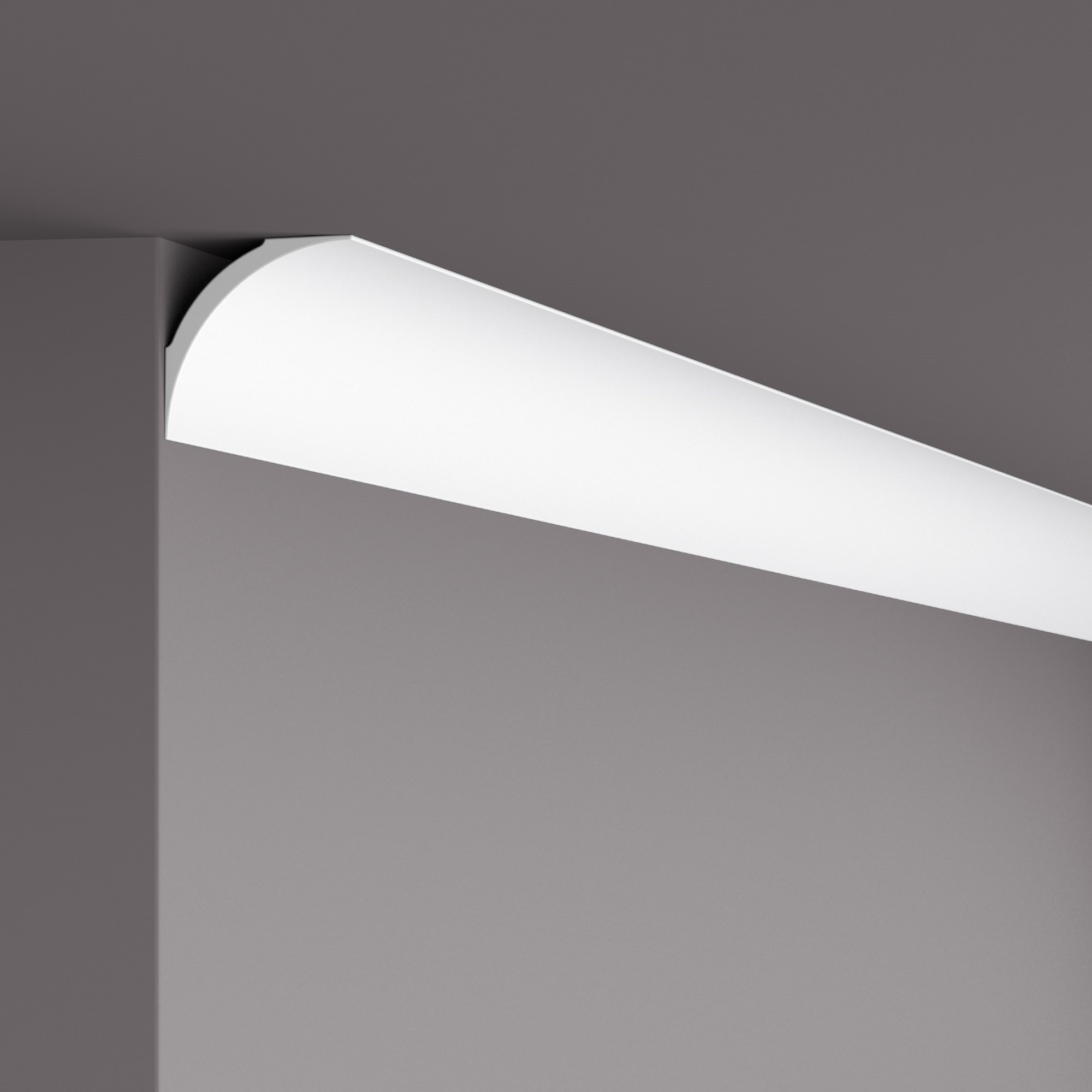 Потолочный плинтус под покраску NMC NE2 Nomastyl Pure Профиль 2000×60×60