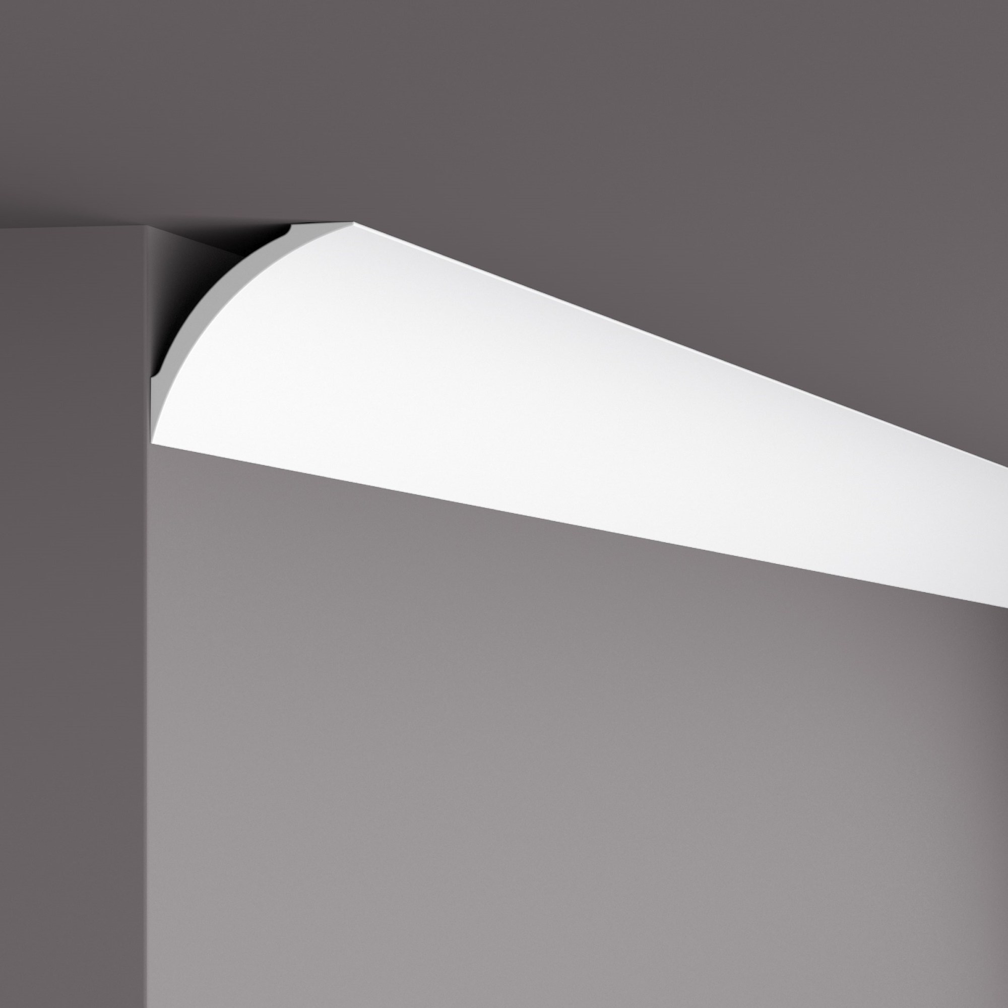 Потолочный плинтус под покраску NMC NE3 Nomastyl Pure Профиль 2000×82×82