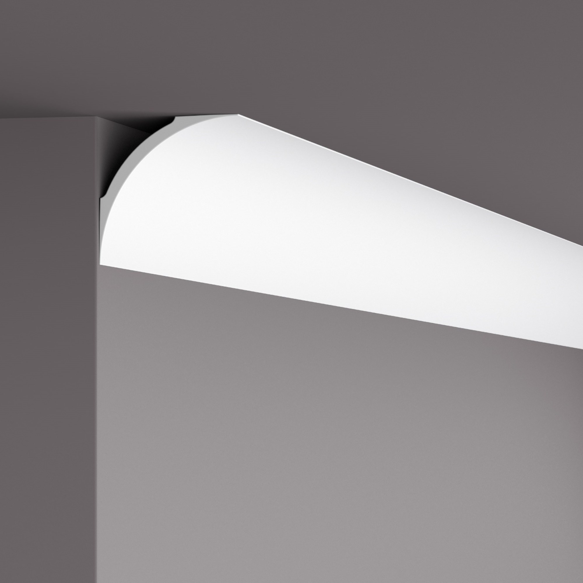 Потолочный плинтус под покраску NMC NE4 Nomastyl Pure Профиль 2000×100×100