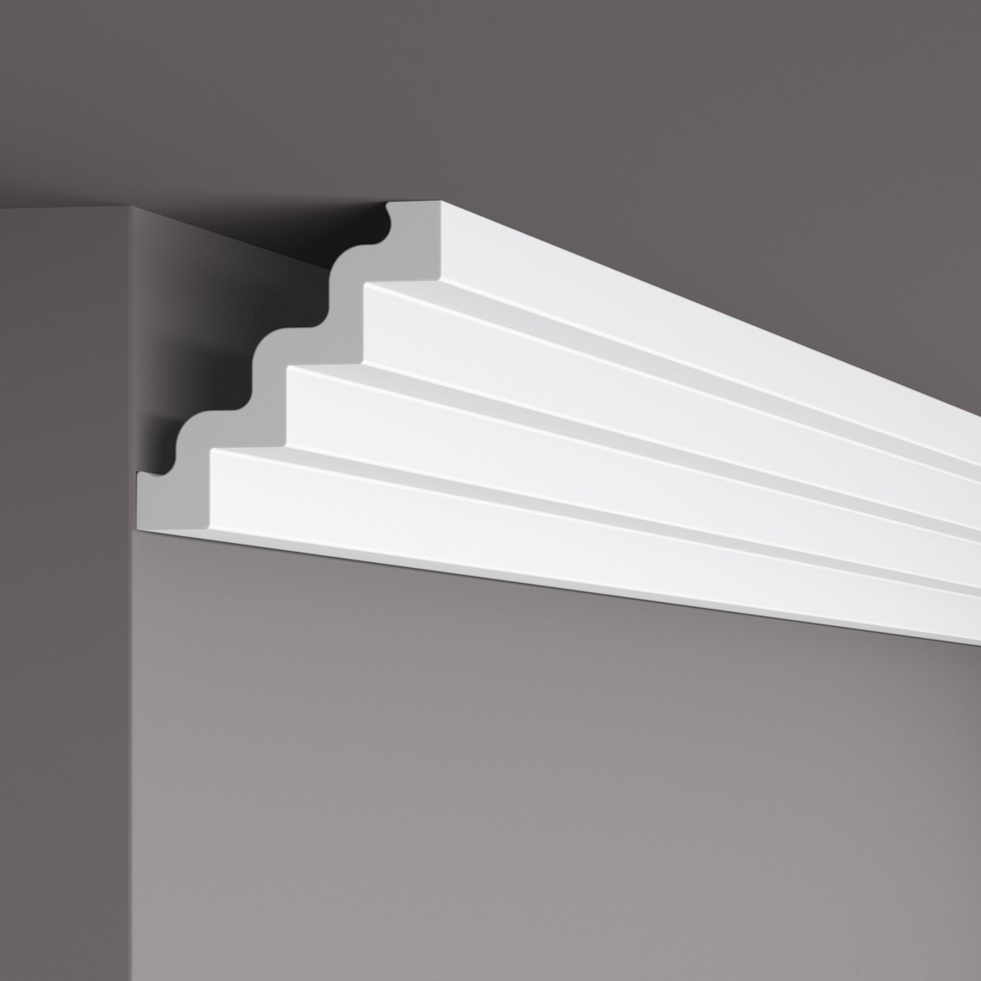 Потолочный плинтус под покраску NMC ST4 Nomastyl 2000×130×130