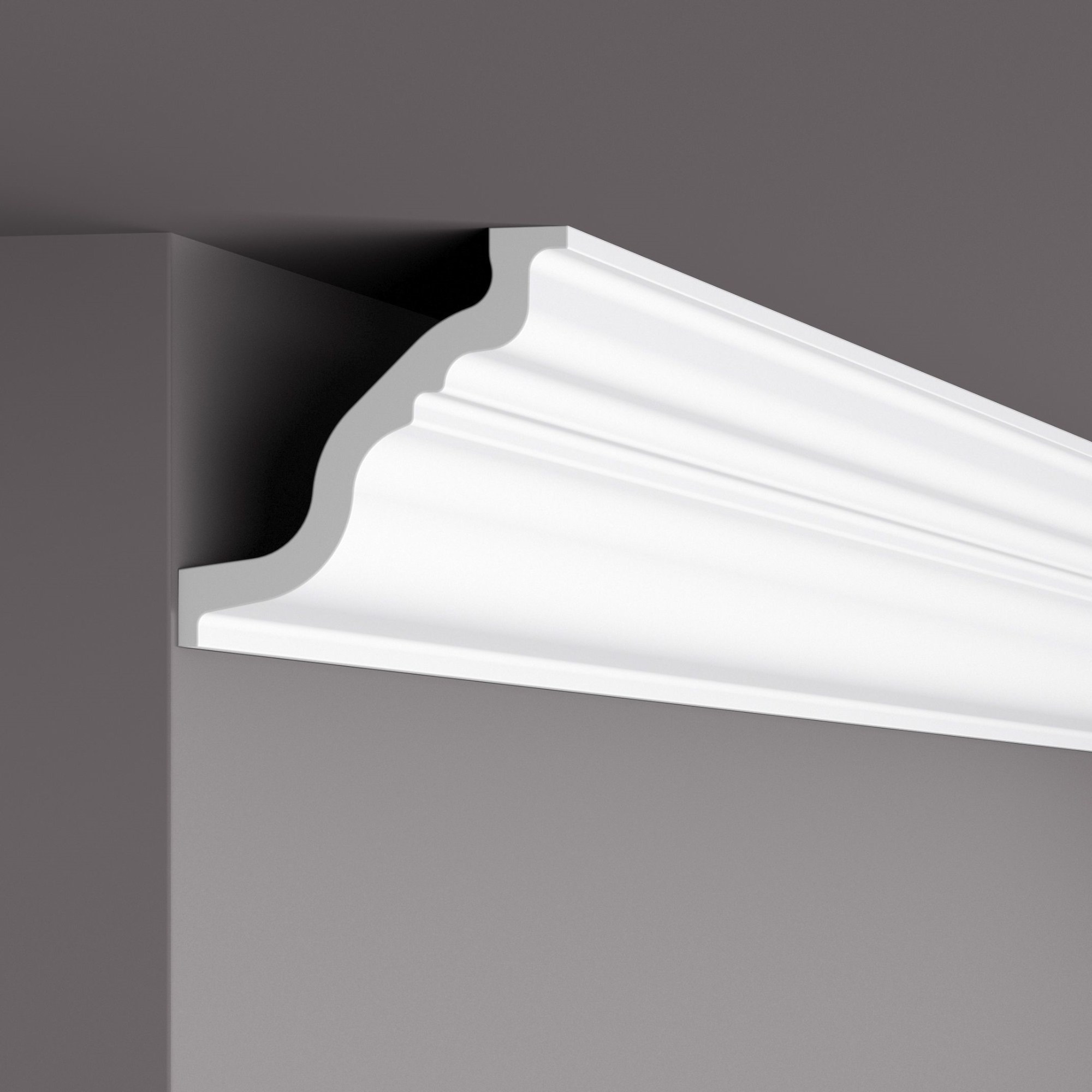 Потолочный плинтус под покраску NMC TL Nomastyl 2000×155×145