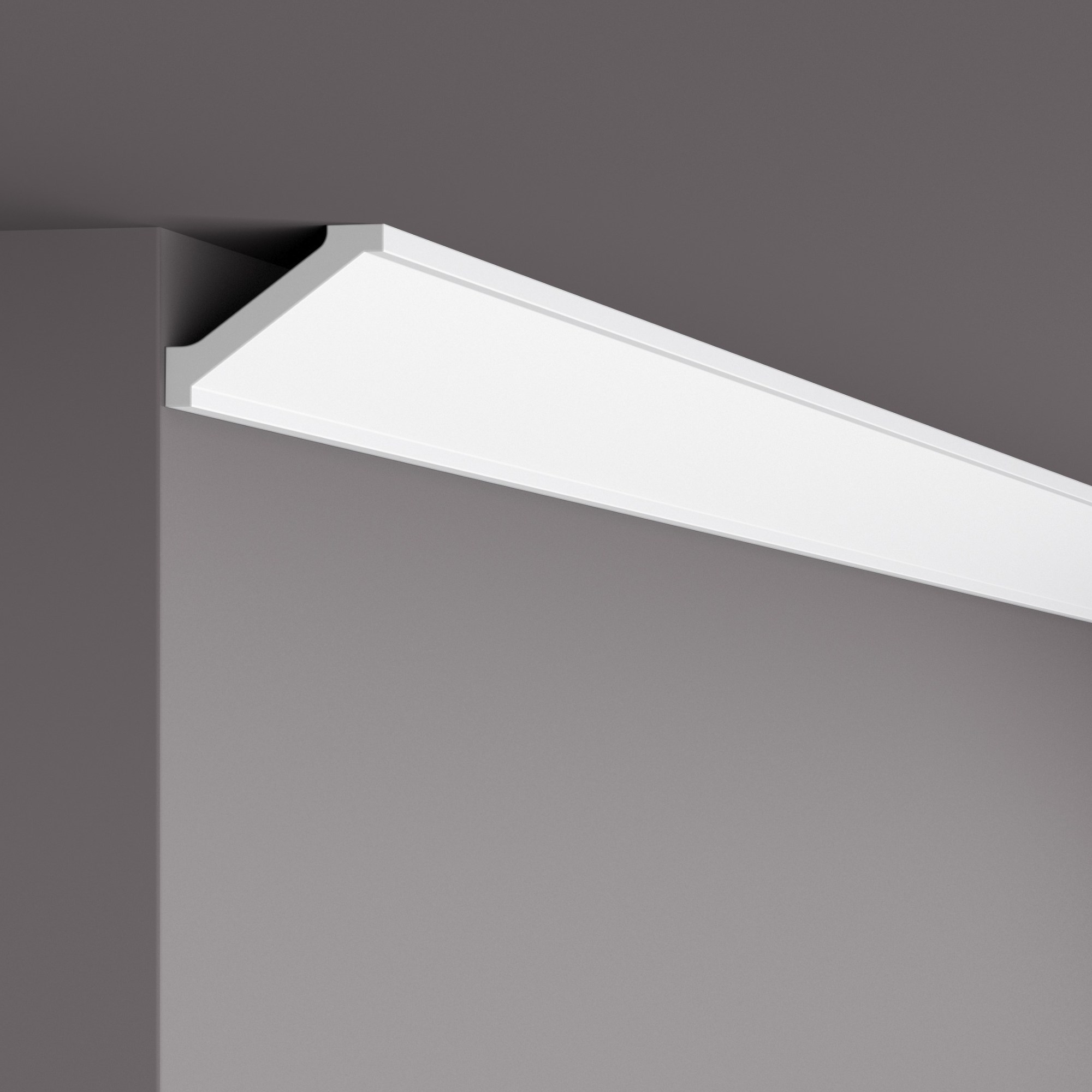 Потолочный плинтус под покраску NMC Wallstyl WT1 2000×60×45