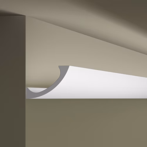 Потолочный плинтус под покраску с подсветкой NMC Wallstyl WT3 2000×110×80