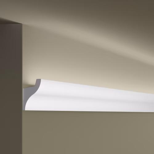 Потолочный плинтус под покраску с подсветкой NMC Wallstyl IL3 2000×32,5×50