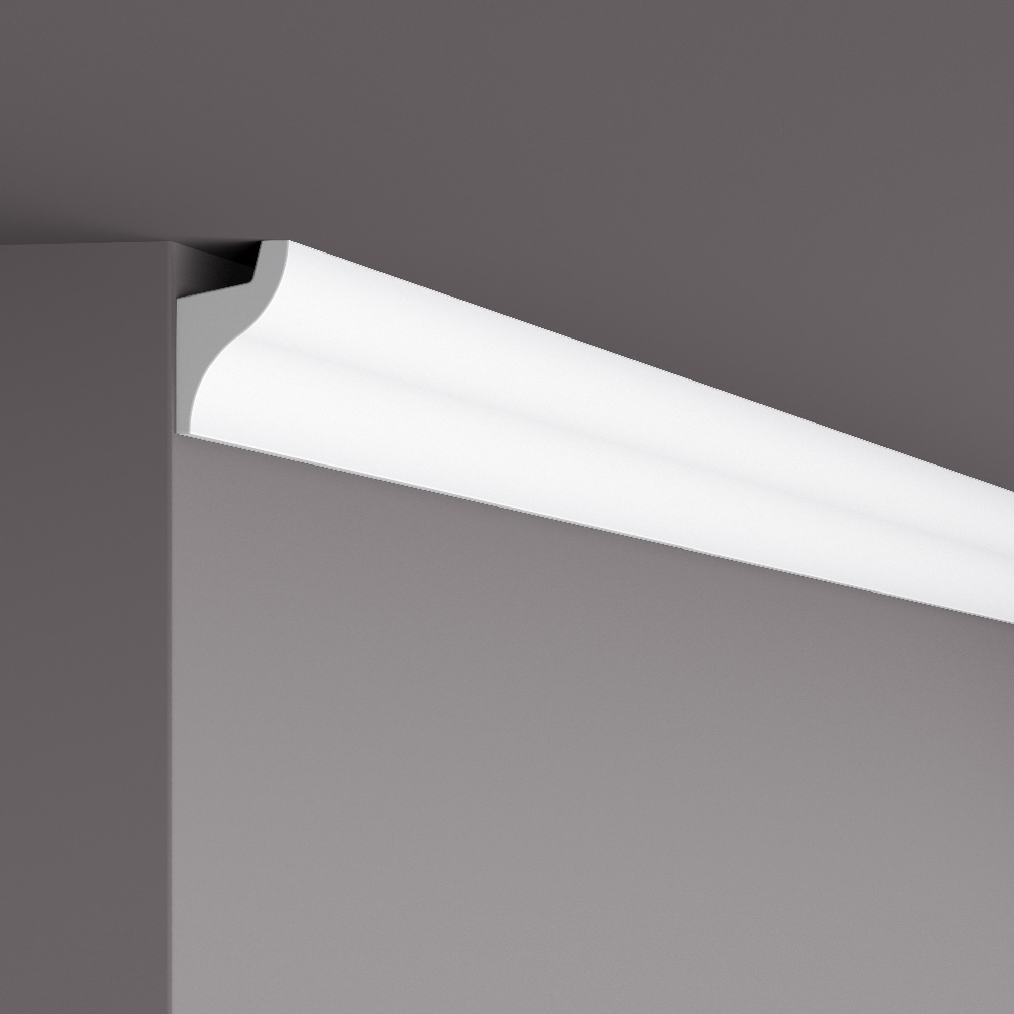 Потолочный плинтус под покраску с подсветкой NMC Wallstyl IL3 2000×32,5×50