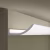 Потолочный плинтус под покраску с подсветкой NMC Wallstyl WT4 2000×180×70