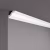 Потолочный плинтус под покраску NMC Wallstyl WT6 2000×40×40