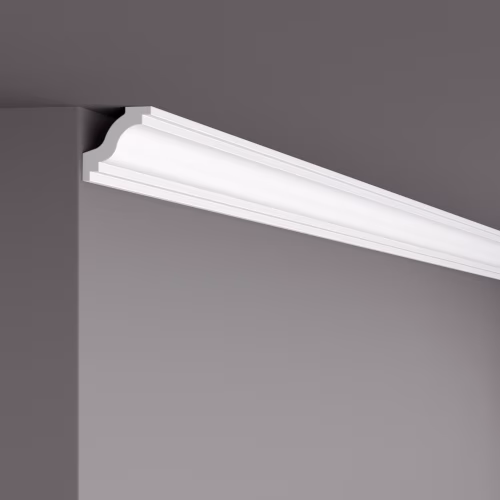 Потолочный плинтус под покраску NMC Wallstyl WT6 2000×40×40