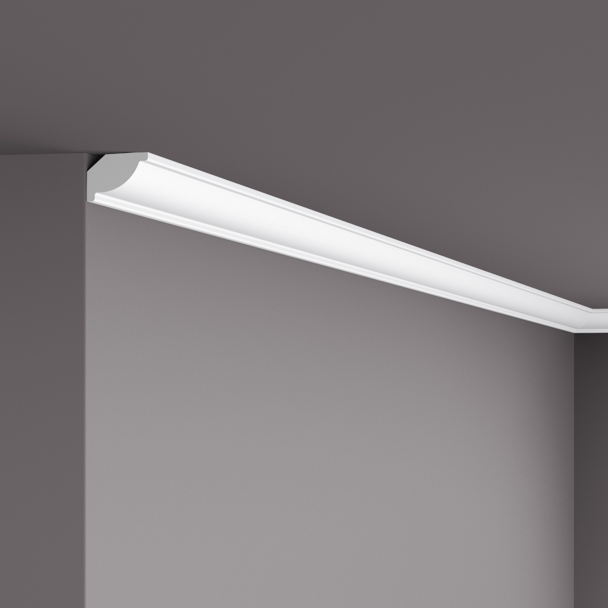 Потолочный плинтус под покраску NMC Wallstyl WT7 2000×22×16