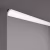 Потолочный плинтус под покраску NMC Wallstyl WT8 2000×20×30