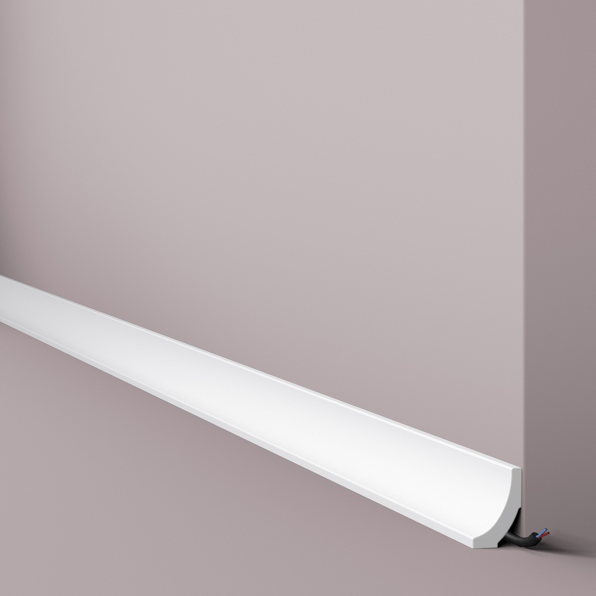 Потолочный плинтус под покраску NMC Wallstyl WT8 2000×20×30