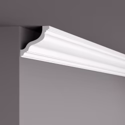 Потолочный плинтус под покраску NMC Wallstyl WT10 2000×80×80
