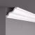 Потолочный плинтус под покраску NMC Wallstyl WT11 2000×105×130