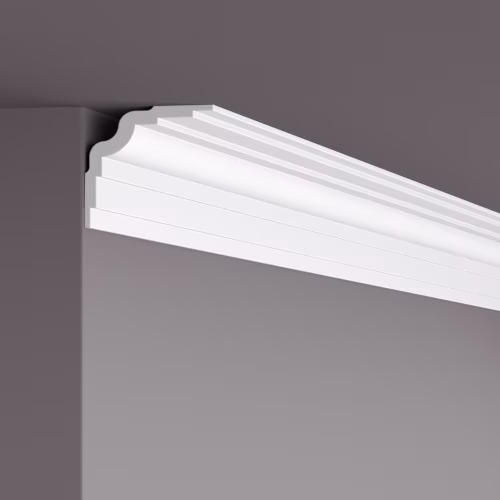 Потолочный плинтус под покраску NMC Wallstyl WT25 2000×80×80