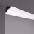 Потолочный плинтус под покраску NMC Wallstyl WT26 2000×75×75